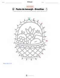 Festa de Iemanjá - Brazilian printable worksheet preview