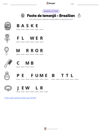 Festa de Iemanjá - Brazilian printable worksheet preview