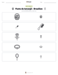 Festa de Iemanjá - Brazilian printable worksheet preview