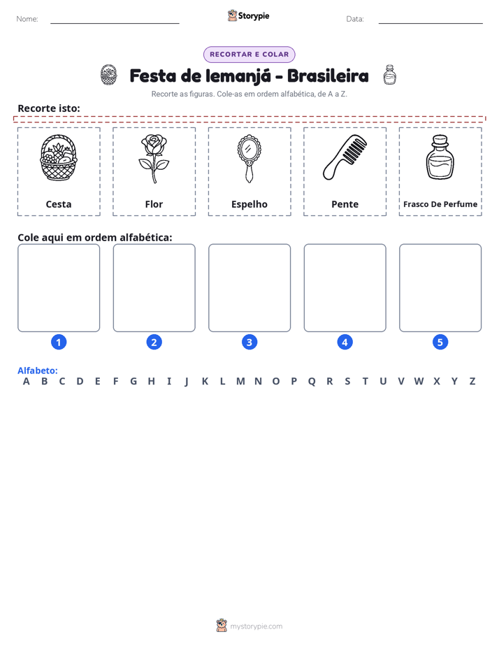 Recortar & Colar Alfabeto