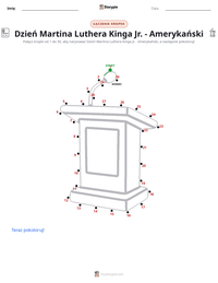 Podgląd drukowalnego arkusza ćwiczeń Dzień Martina Luthera Kinga Jr. - Amerykański