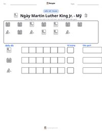 Xem trước tài liệu in sẵn Ngày Martin Luther King Jr. - Mỹ