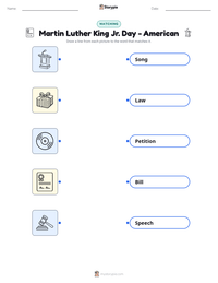 Martin Luther King Jr. Day - American printable worksheet preview