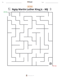 Xem trước tài liệu in sẵn Ngày Martin Luther King Jr. - Mỹ