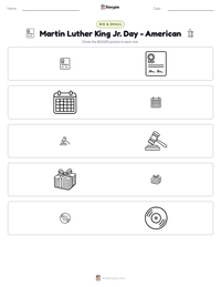 Martin Luther King Jr. Day - American printable worksheet preview