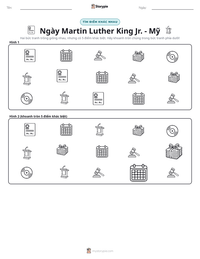 Xem trước tài liệu in sẵn Ngày Martin Luther King Jr. - Mỹ