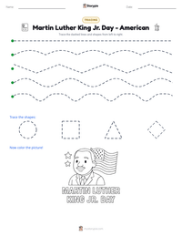 Martin Luther King Jr. Day - American printable worksheet preview