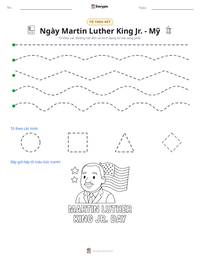 Xem trước tài liệu in sẵn Ngày Martin Luther King Jr. - Mỹ