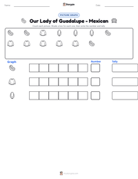 Our Lady of Guadalupe - Mexican printable worksheet preview