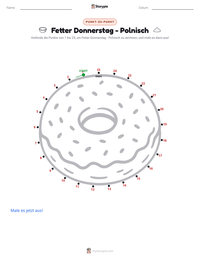 Fetter Donnerstag - Polnisch druckbare Arbeitsblatt Vorschau