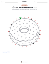 Fat Thursday - Polish printable worksheet preview