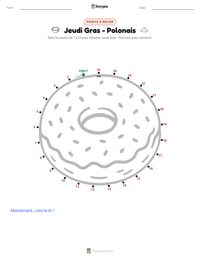 Aperçu de la feuille de travail imprimable Jeudi Gras - Polonais