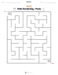 Vette Donderdag - Pools afdrukbare werkblad voorbeeld