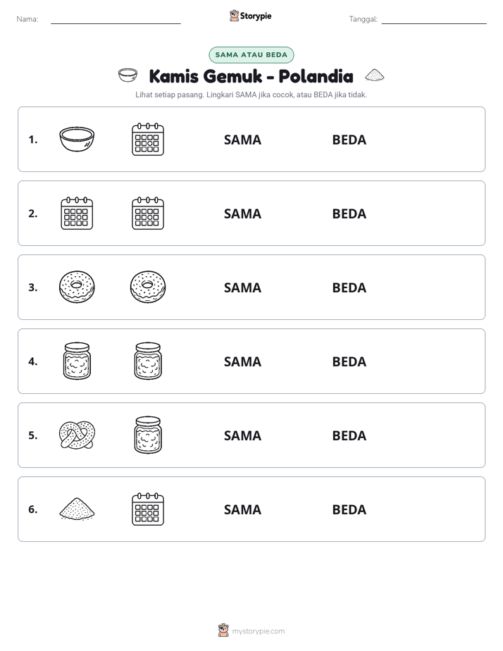 Sama atau Berbeda