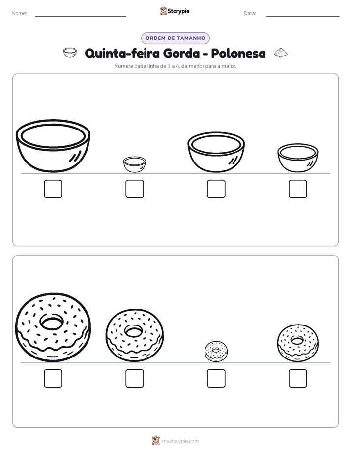 Ordem de Tamanho