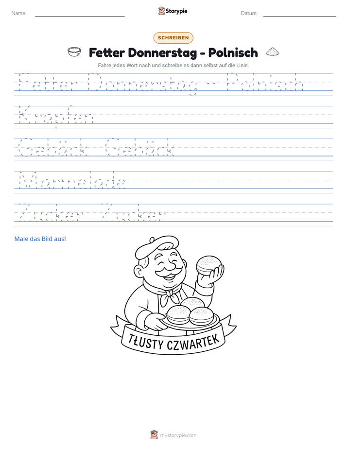 Schreibübung