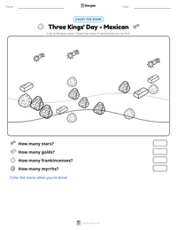 Three Kings' Day - Mexican printable worksheet preview