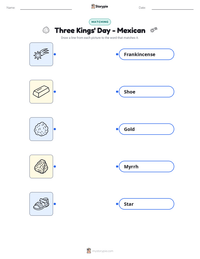 Three Kings' Day - Mexican printable worksheet preview