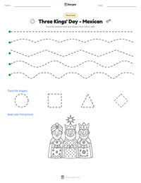Three Kings' Day - Mexican printable worksheet preview