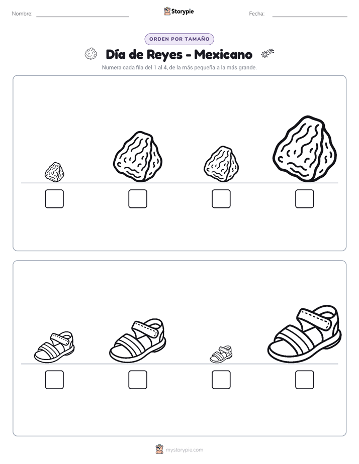 Orden de Tamaños