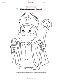 Sint-Maarten - Dutch printable worksheet preview
