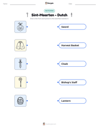 Sint-Maarten - Dutch printable worksheet preview