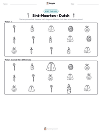 Sint-Maarten - Dutch printable worksheet preview