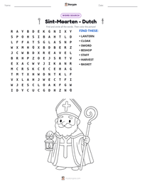 Sint-Maarten - Dutch printable worksheet preview