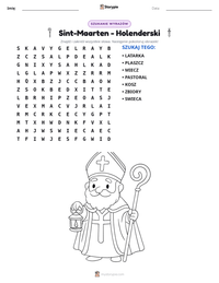 Podgląd drukowalnego arkusza ćwiczeń Sint-Maarten - Holenderski