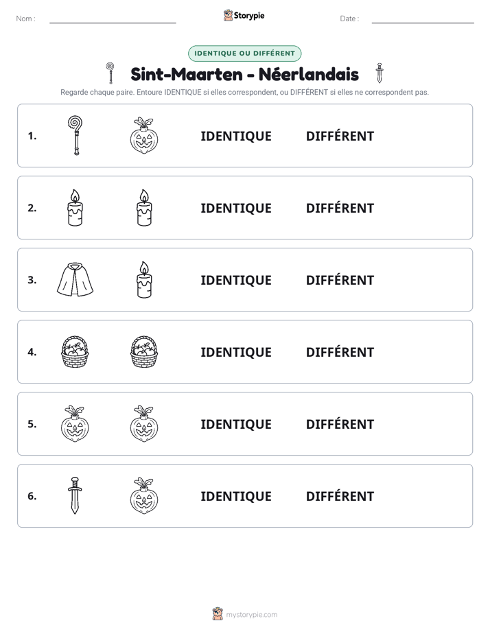 Identique ou Différent