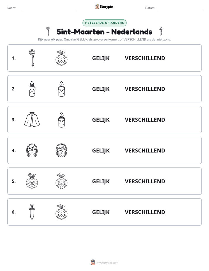 Zelfde of Verschillend