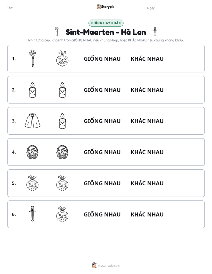 Giống Hay Khác