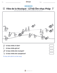 Xem trước tài liệu in sẵn Fête de la Musique - Lễ hội Âm nhạc Pháp