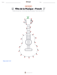 Fête de la Musique - French printable worksheet preview
