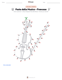 Anteprima della scheda stampabile di Festa della Musica - Francese