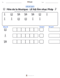 Xem trước tài liệu in sẵn Fête de la Musique - Lễ hội Âm nhạc Pháp