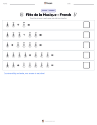 Fête de la Musique - French printable worksheet preview