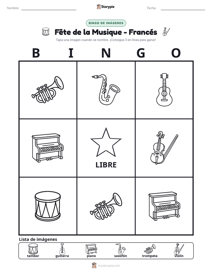 Bingo de Imágenes