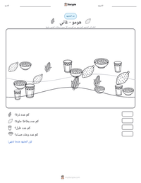 معاينة ورقة العمل القابلة للطباعة هومو - غاني