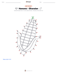 Homowo - Ghanaian printable worksheet preview