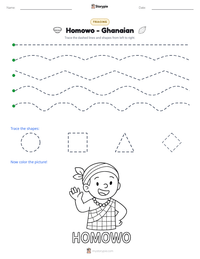 Homowo - Ghanaian printable worksheet preview