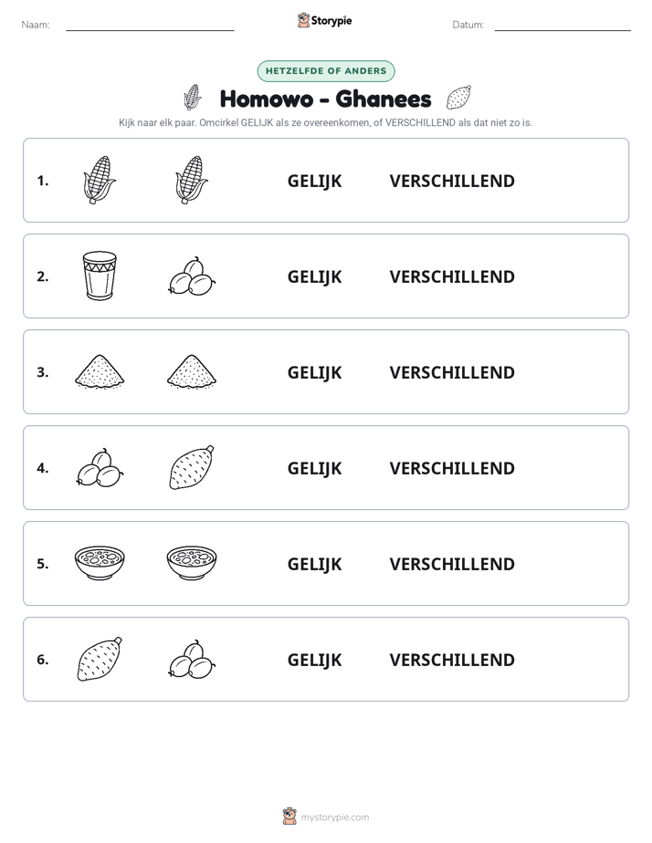Zelfde of Verschillend