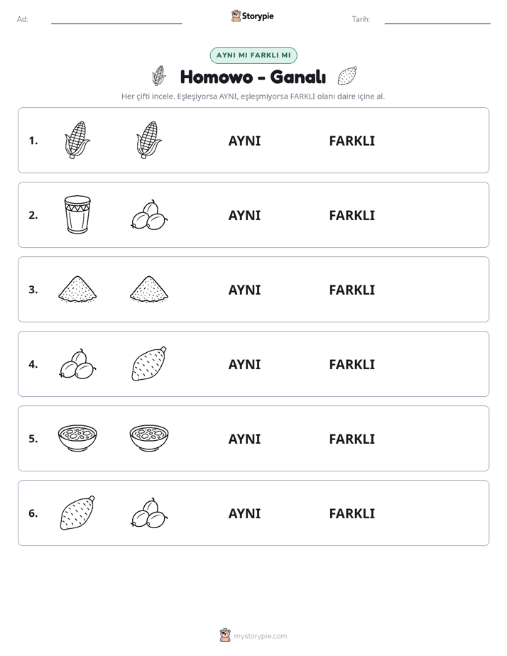 Aynı mı Farklı mı