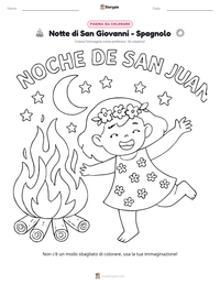 Anteprima della scheda stampabile di Notte di San Giovanni - Spagnolo