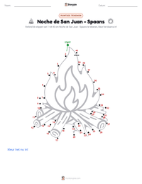 Noche de San Juan - Spaans afdrukbare werkblad voorbeeld