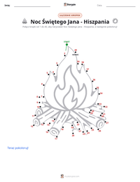 Podgląd drukowalnego arkusza ćwiczeń Noc Świętego Jana - Hiszpania