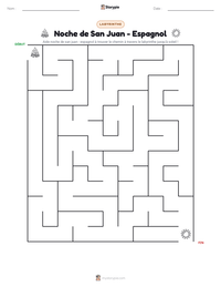 Aperçu de la feuille de travail imprimable Noche de San Juan - Espagnol