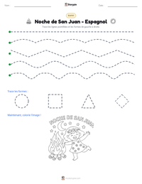 Aperçu de la feuille de travail imprimable Noche de San Juan - Espagnol
