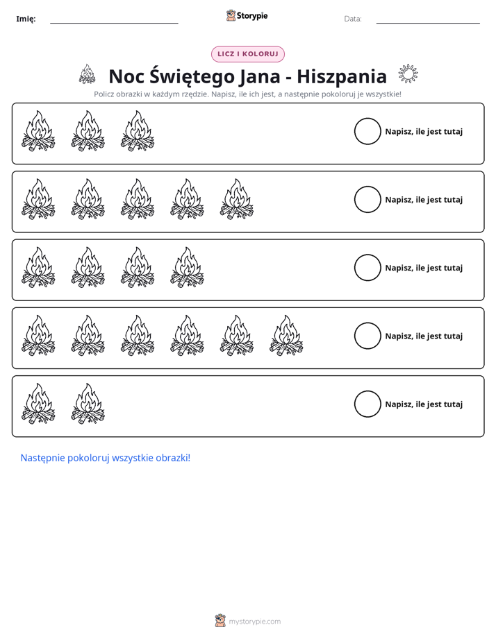 Liczenie i Kolorowanie