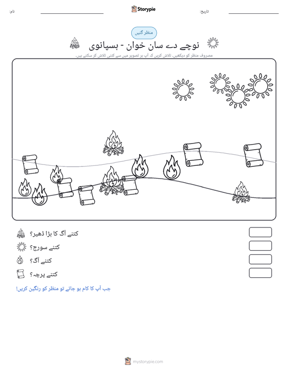 گنتی کا منظر